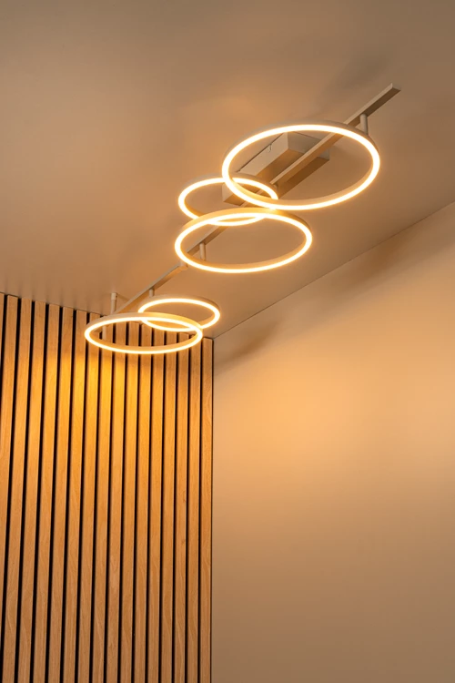 Lucide NICOLA - Plafonnière - LED - CCT - 1x37W 2700K/4000K - Taupe | Essential - sfeer 2